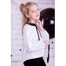 Блузка для девочки Zironka 35641 белая